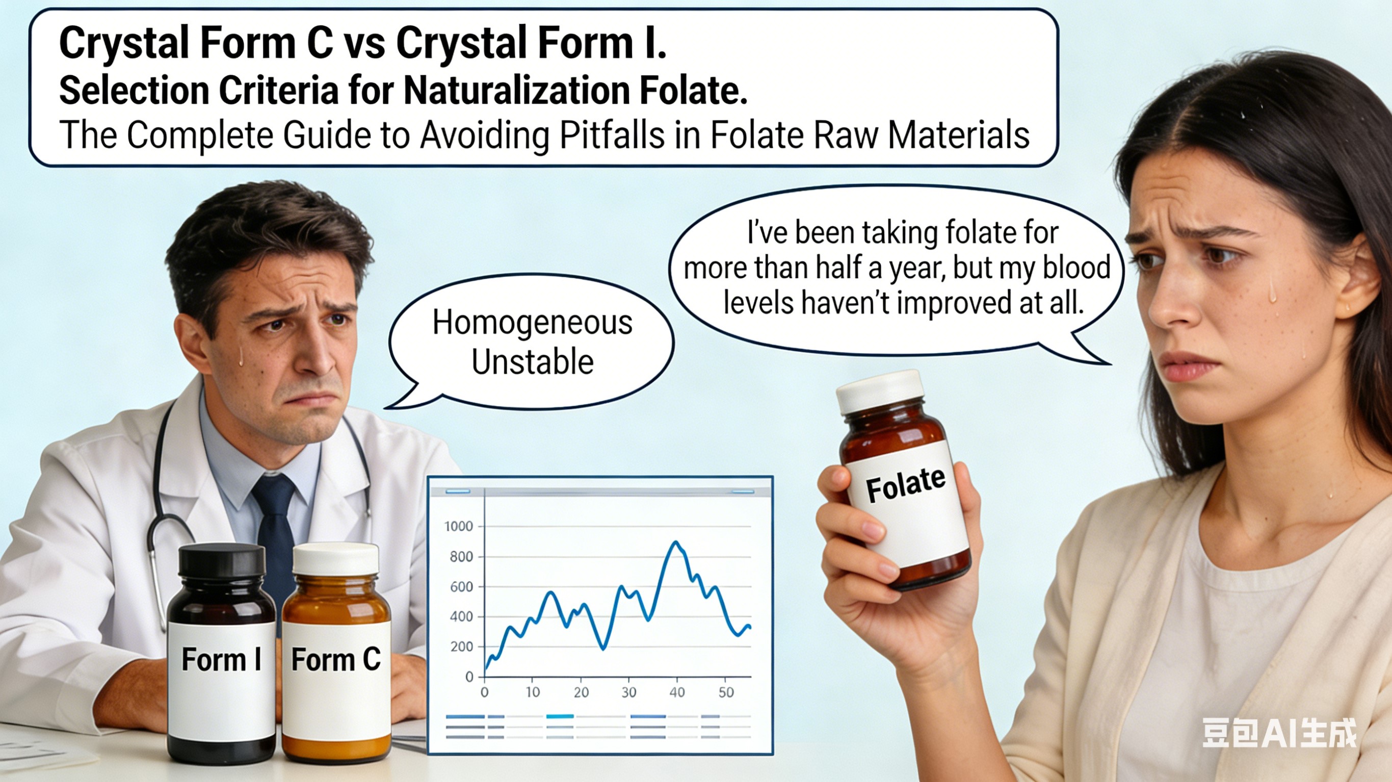 19 ປີທີ່ຜະລິດສ່ວນປະກອບ Folate: 90% ຂອງບໍລິສັດສະດຸດກັບຮູບແບບ Crystal ຂອງ Folate Active